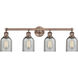 Caledonia 4 Light 32 inch Antique Copper Bath Vanity Light Wall Light in Charcoal