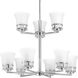 Read 9 Light 30 inch Polished Chrome Chandelier Ceiling Light