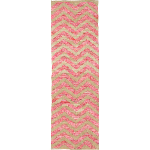 Denim 132 X 96 inch Bright Pink, Cream Rug