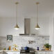 Niva LED 8 inch Champagne Bronze Semi Flush Mount Ceiling Light