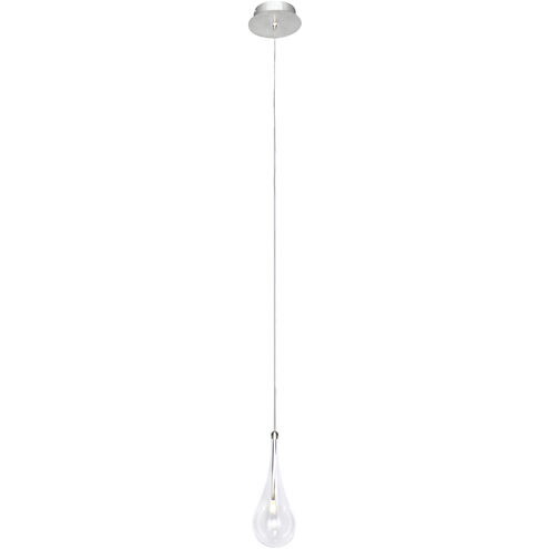 Larmes LED LED 4.75 inch Polished Chrome Single Pendant Ceiling Light