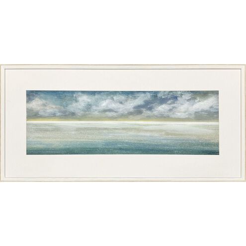 Marine Mist Blue and Green and White and Turquoise Framed Art
