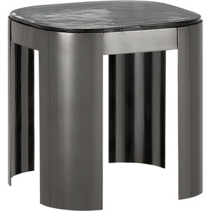 Sev 16.5 X 16 inch Graphite/Clear Accent Table
