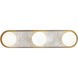 Alonso LED 23.25 inch Vintage Brass Bath Vanity Light Wall Light