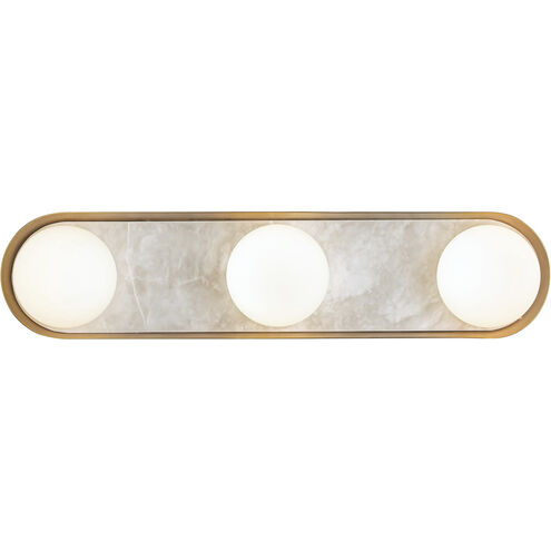 Alonso LED 23.25 inch Vintage Brass Bath Vanity Light Wall Light