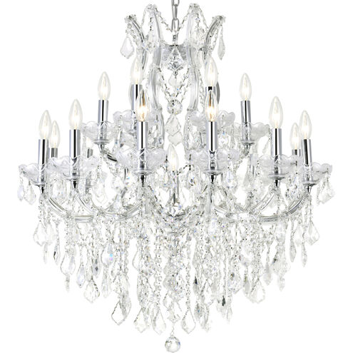Maria Theresa 19 Light 32 inch Chrome Up Chandelier Ceiling Light