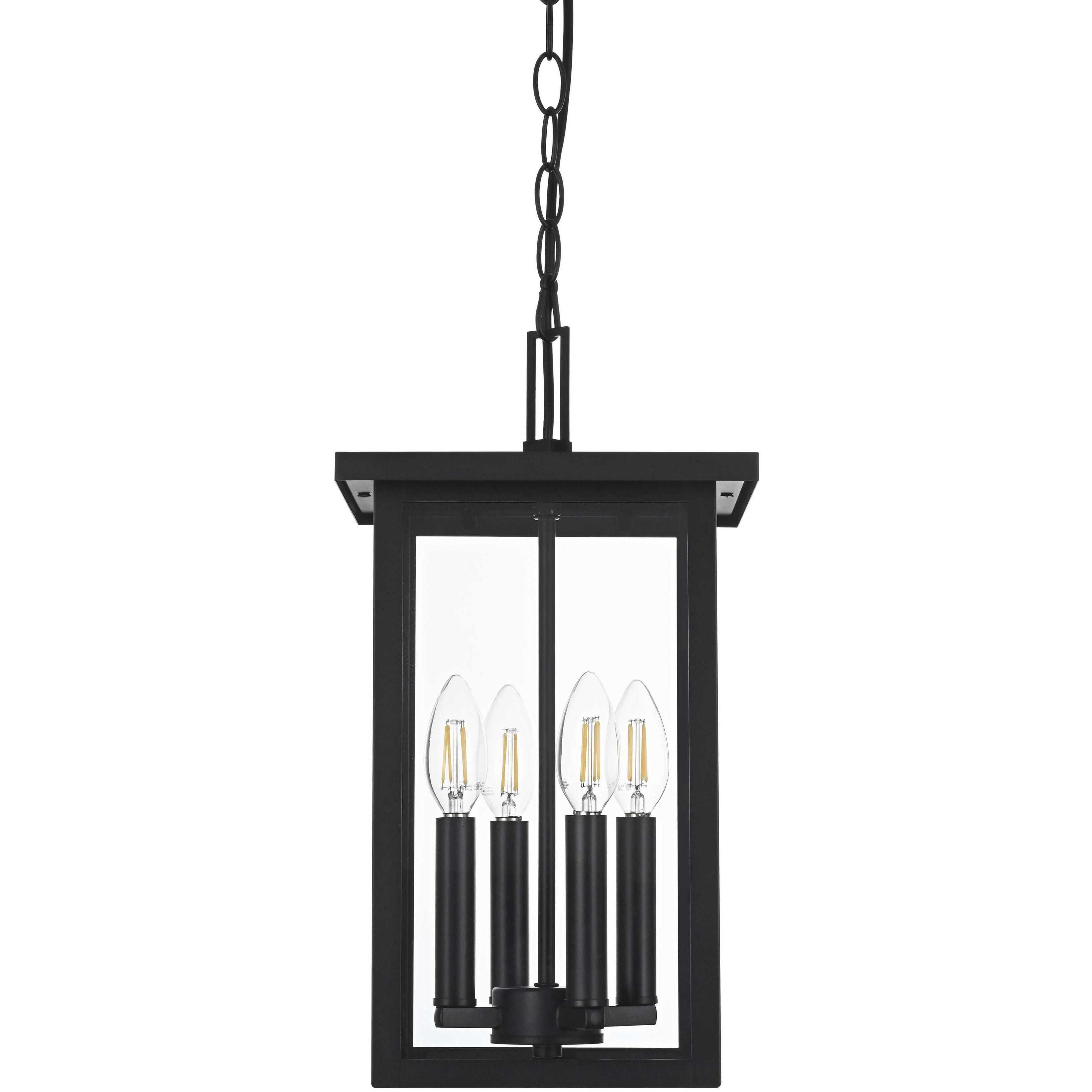 Sheridan 4 Light 9 inch Black Outdoor Pendant