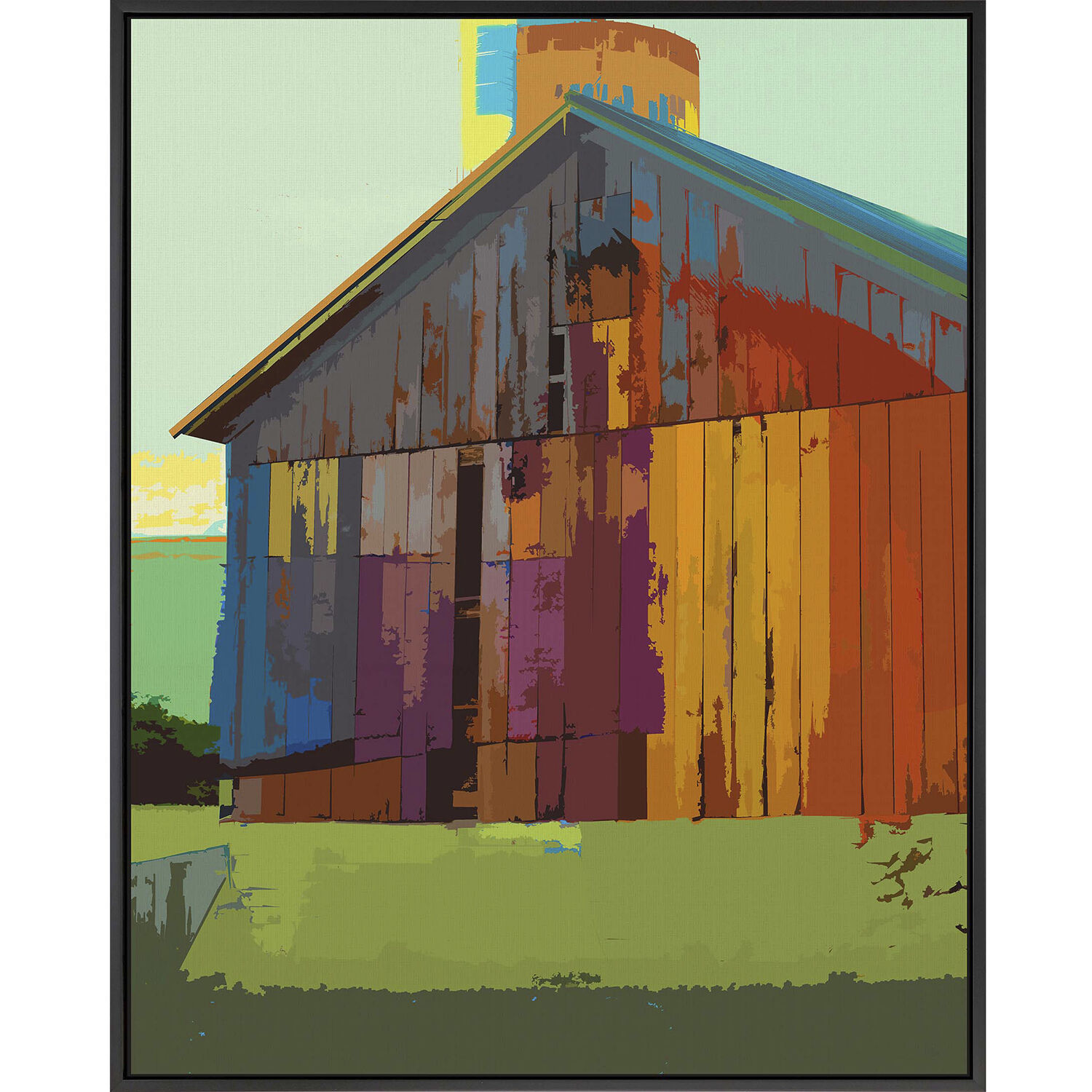 Scenic Multi and Blue and Green and Red Canvas