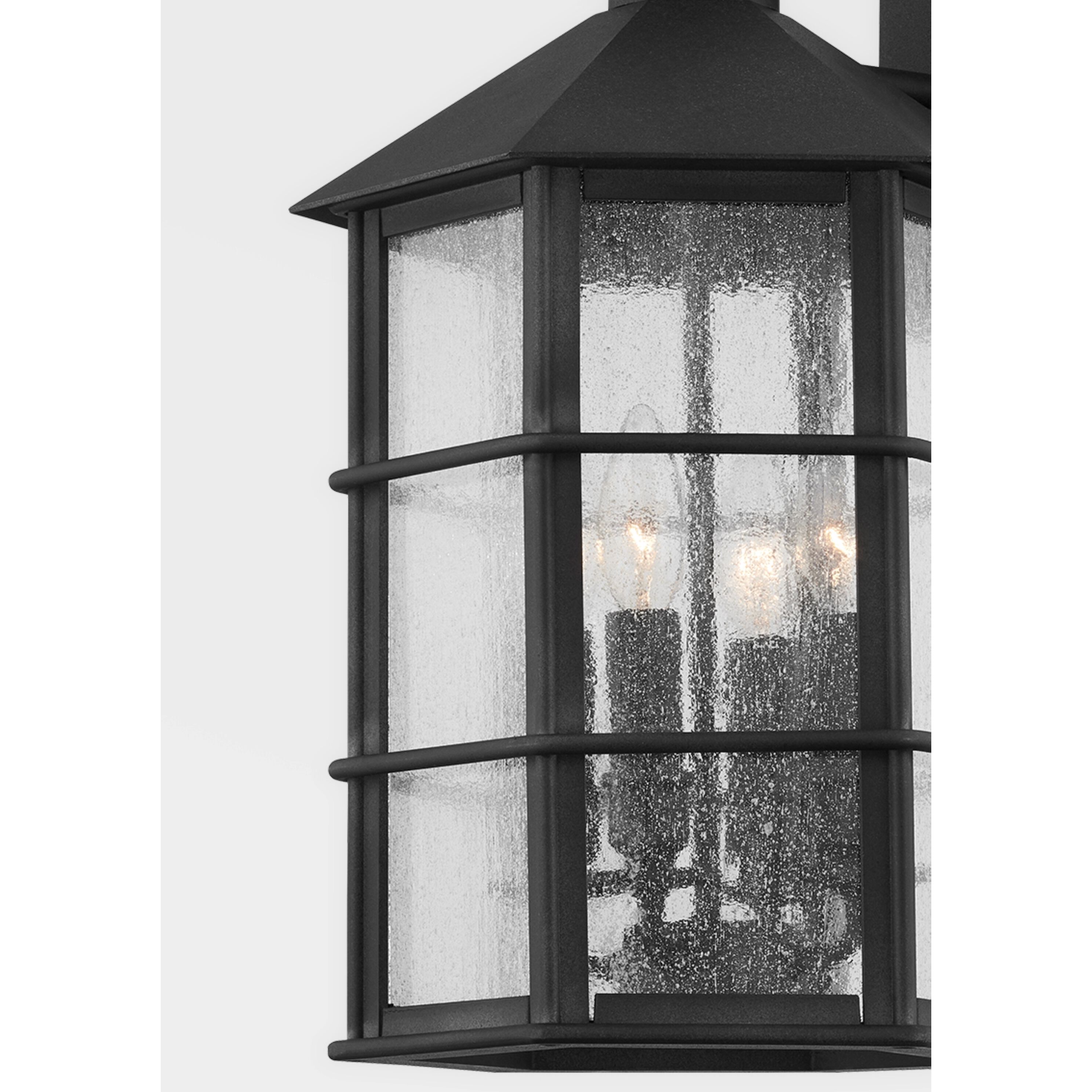 Lake County 4 Light 21 inch French Iron Outdoor Wall Sconce, Medium