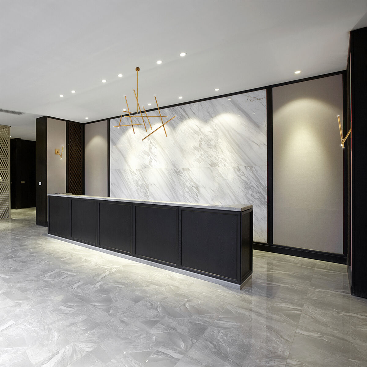 Crossroads LED 27 inch Black Chandelier Ceiling Light