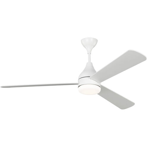 Streaming 60 inch Matte White Indoor/Outdoor Smart Ceiling Fan