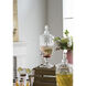 Anita Clear and Polished Silver Drink Dispenser