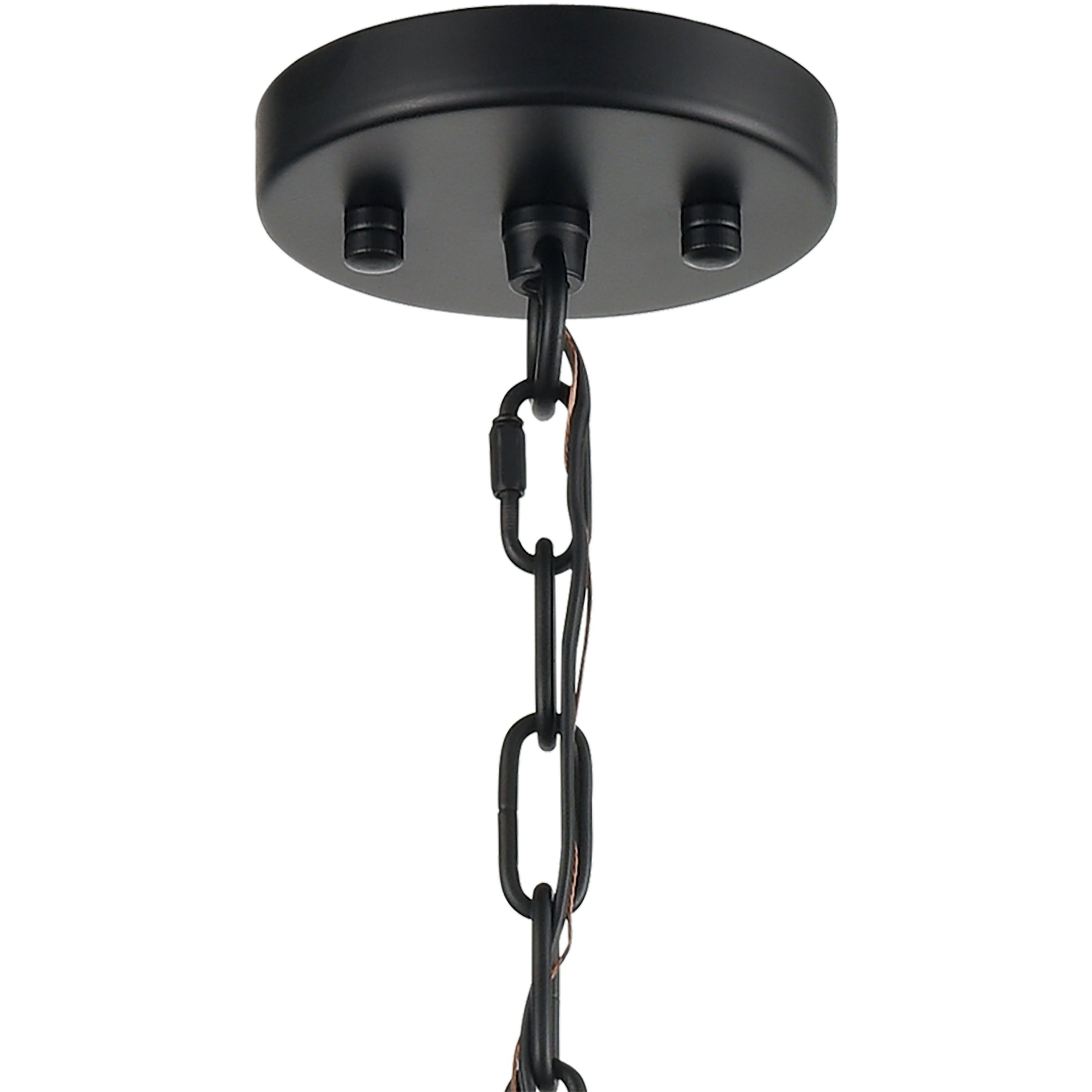 Heathrow 3 Light 14 inch Matte Black Pendant Ceiling Light