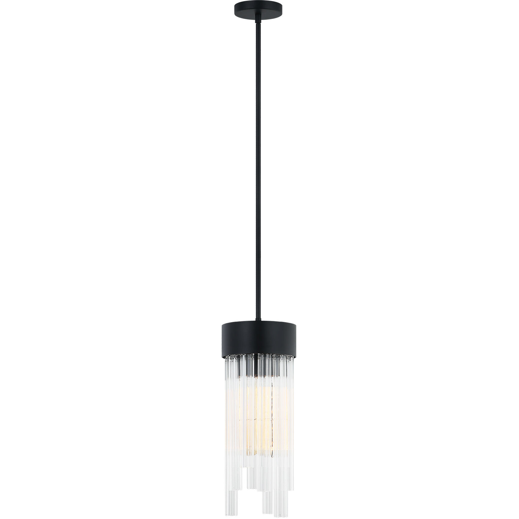 Kellan 3 Light 7 inch Matte Black Pendant Ceiling Light