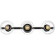 Rogelio 3 Light 27 inch Black Bath Sconce Wall Light