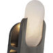 Odin 2 Light 14 inch Urban Bronze ADA Wall Sconce Wall Light in Urban Bronze and Alabaster