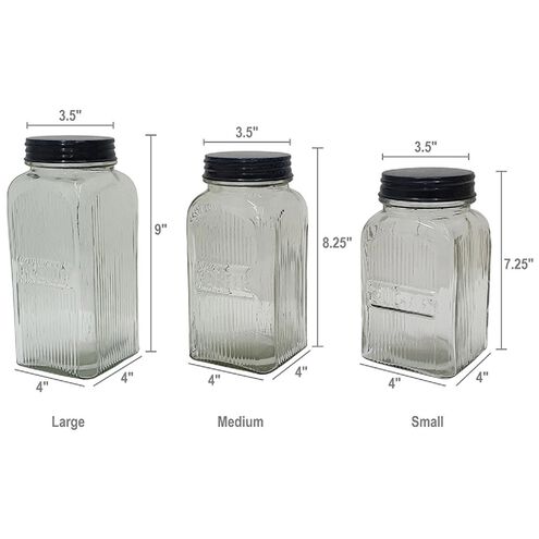 Anita 9 X 4 inch Canisters with Lid