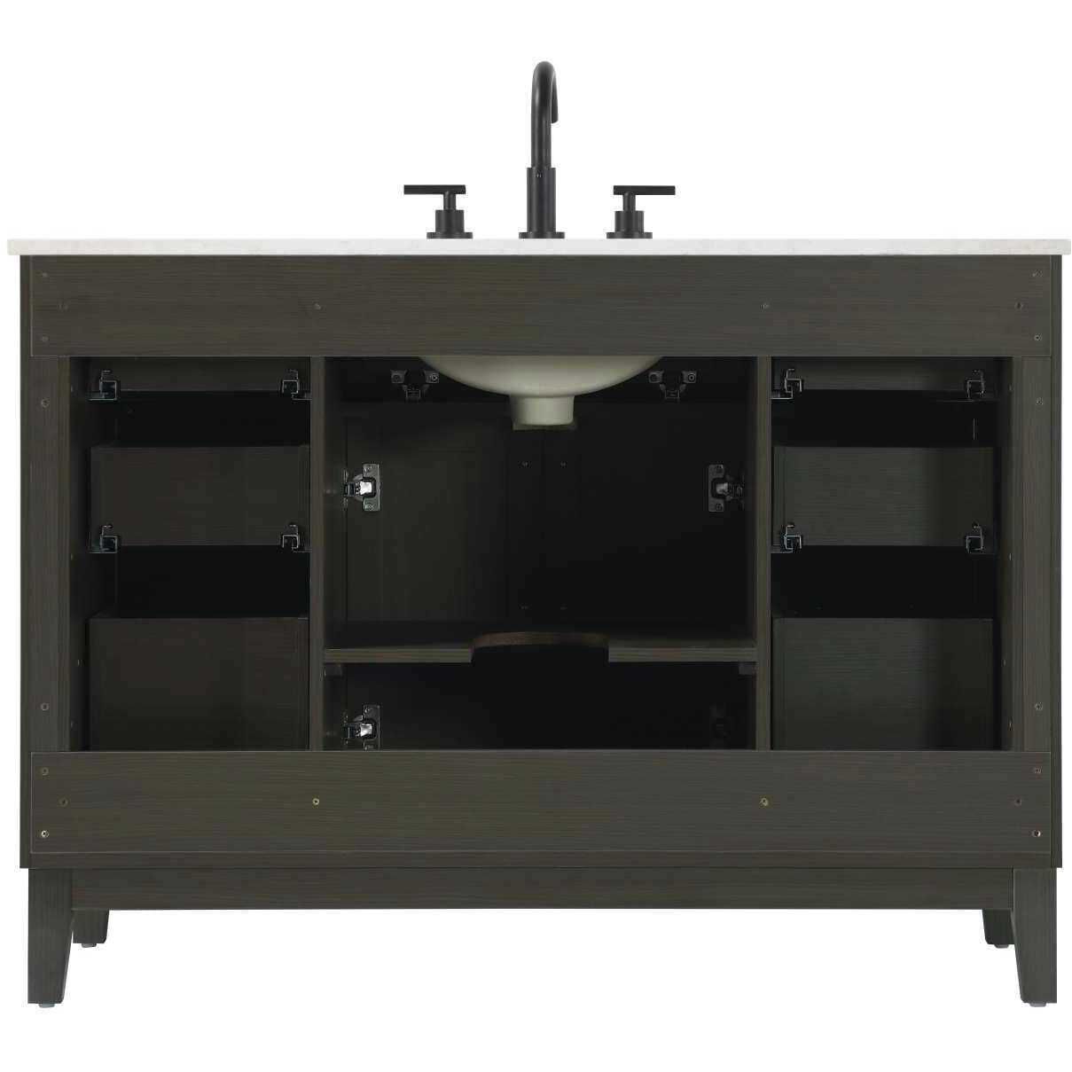 Virginia 48 X 35 inch Mocha Brown Bathroom Vanity Cabinet