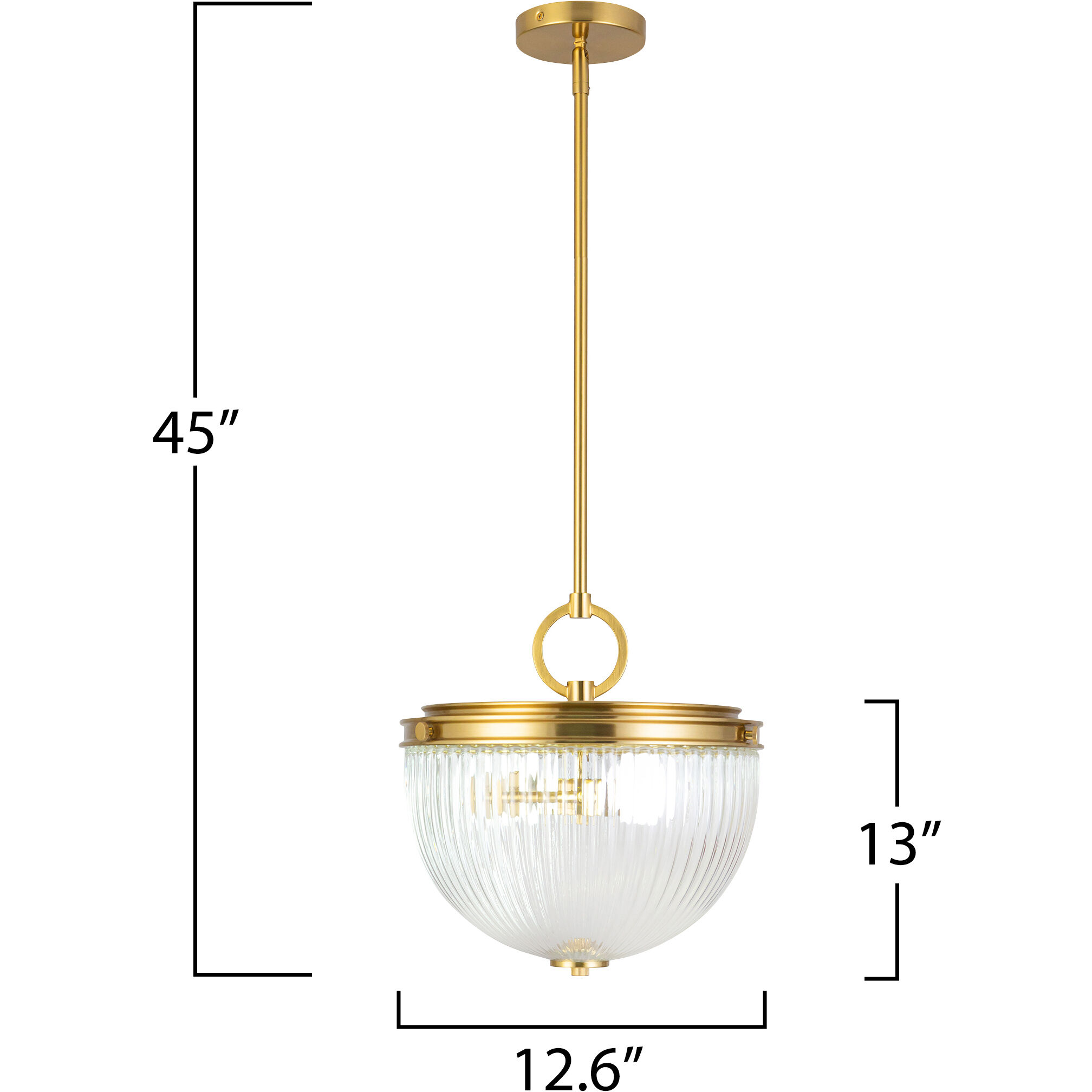 Myla 2 Light 12.62 inch Vintage Brass Pendant Ceiling Light