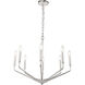 Enzo 8 Light 25 inch Chrome Pendant Ceiling Light