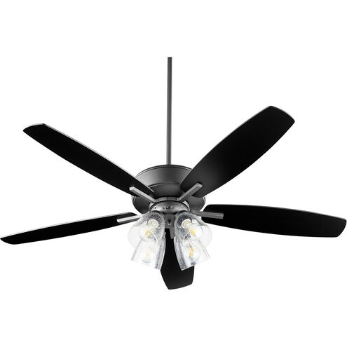 Breeze 52 inch Noir with Reversible Matte Black/Walnut Blades Ceiling Fan