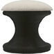 Raven 18 inch Designer Ebony with Cream Accent Stool