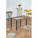 Park View 23.6 X 23.6 inch Black and Gold Table