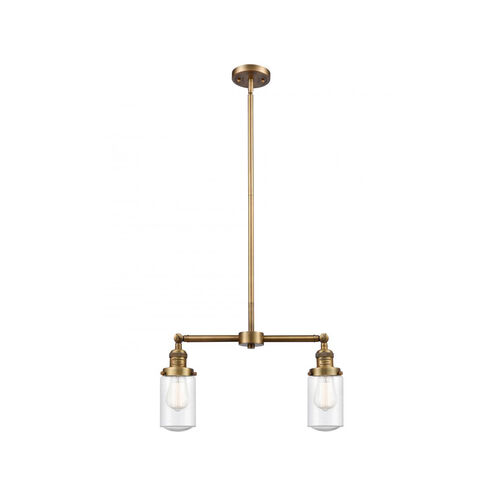 Franklin Restoration Dover LED 21 inch Brushed Brass Chandelier Ceiling Light in Seedy Glass, Franklin Restoration