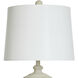 Brussels 36 inch 150 watt Antique White Table Lamp Portable Light