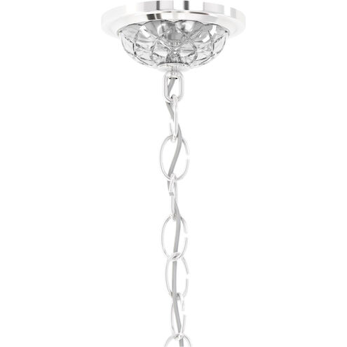 Sterling 6 Light 21 inch Polished Silver Chandelier Ceiling Light in Heritage