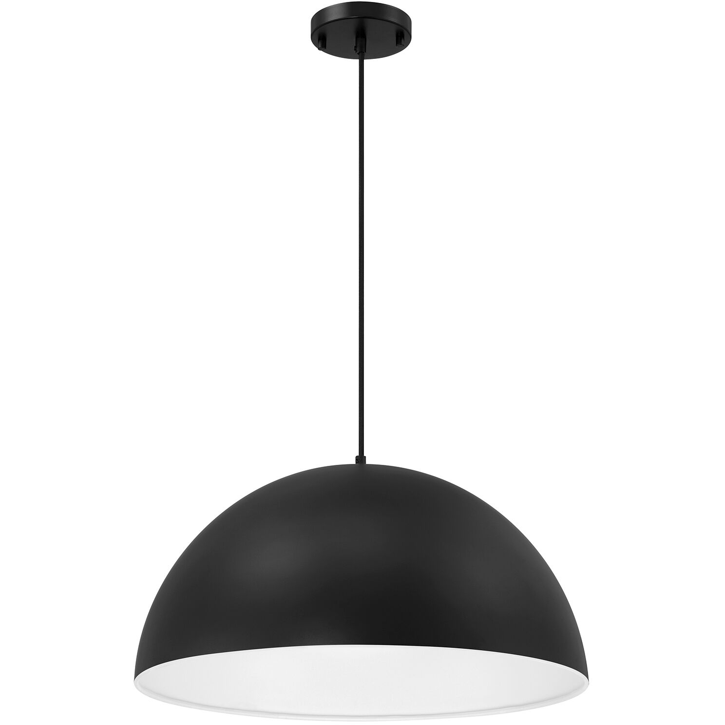 Huck LED 19.5 inch Matte Black Pendant Ceiling Light
