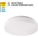 Blo LED 13 inch White Flush Mount Ceiling Light, WAC Limited