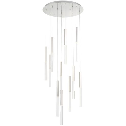 Benicio LED 22 inch Polished Nickel Chandelier Ceiling Light
