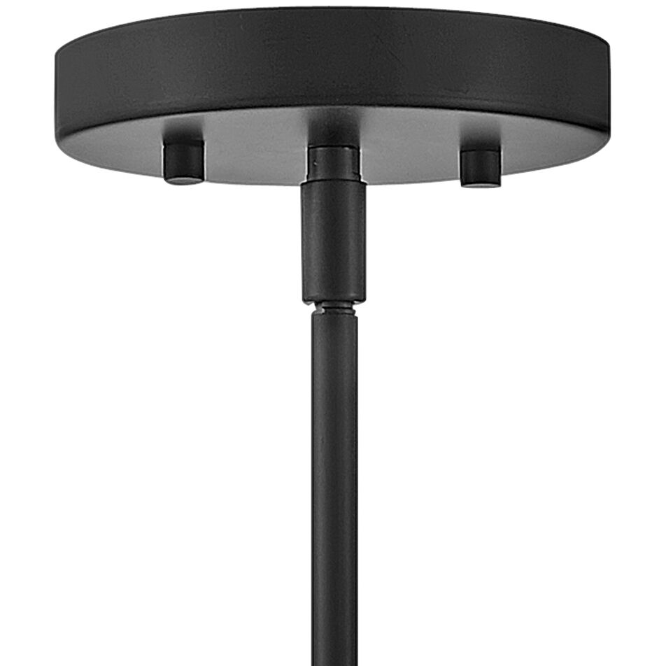 Lane LED 7 inch Black Pendant Ceiling Light in Clear