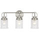Anders 3 Light 22 inch Brushed Nickel Bath Vanity Wall Light