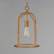 Martel 1 Light 10 inch Etruscan Gold Single Pendant Ceiling Light