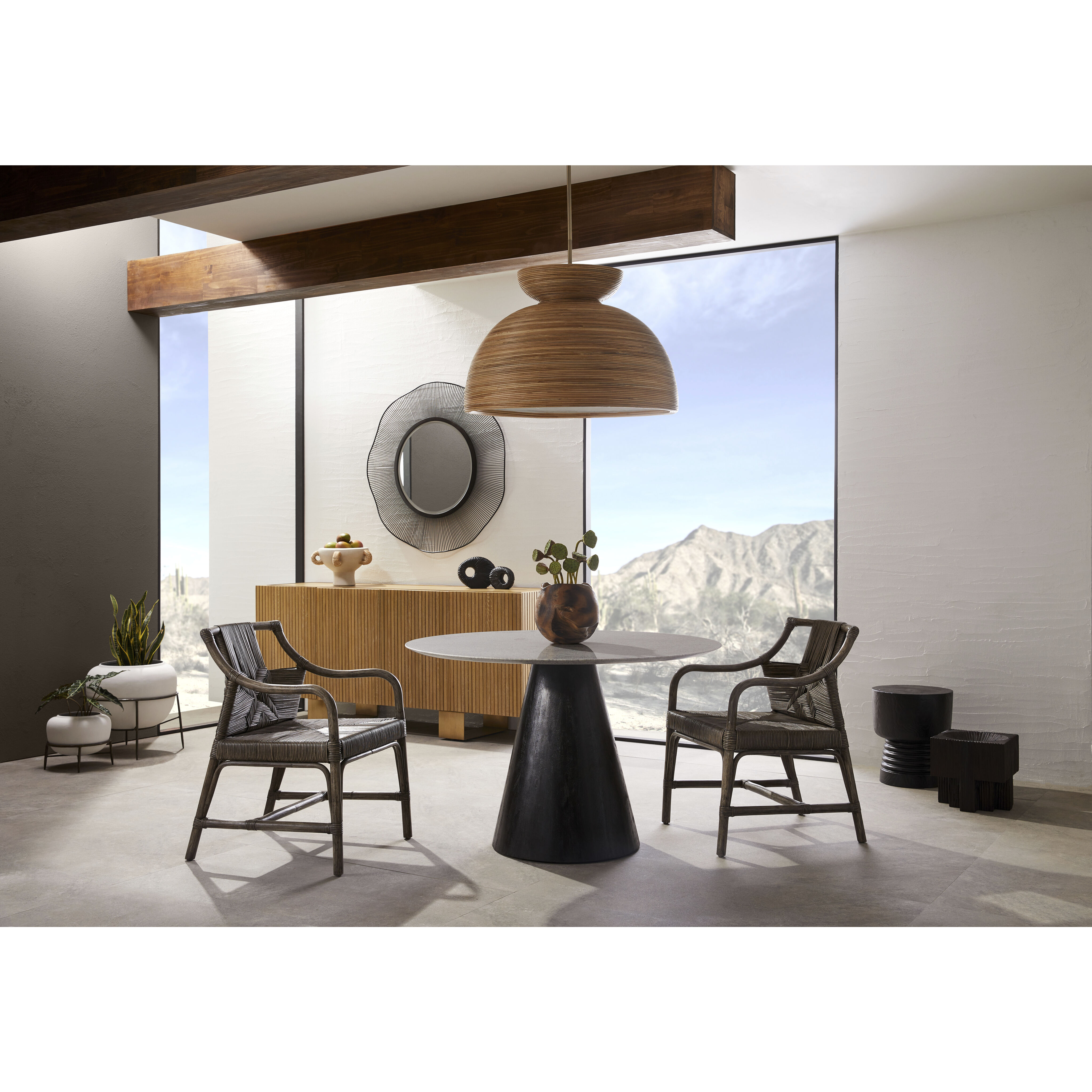 Clint 38 inch Antique Bronze Cocktail Table