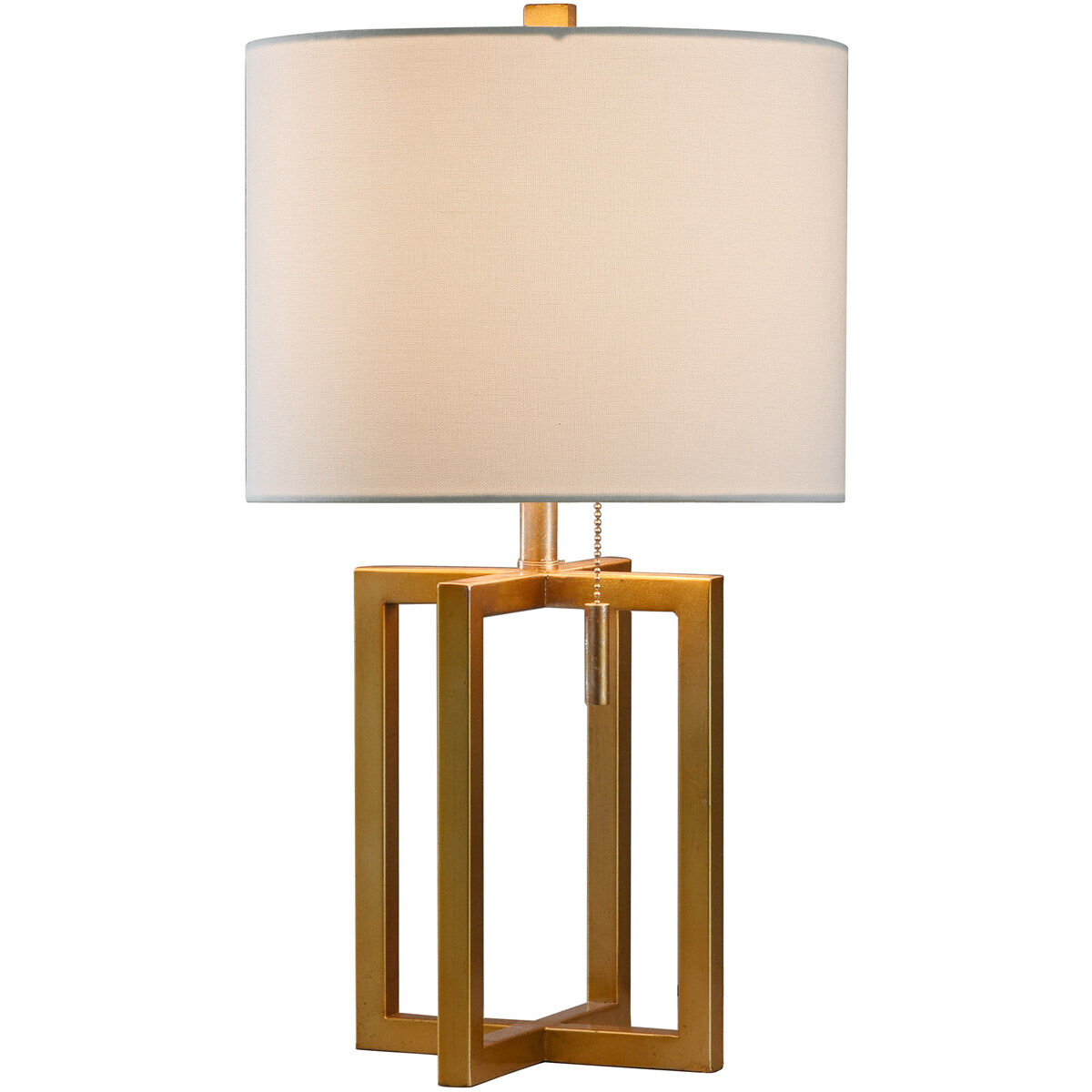 Signature 22 inch 60 watt Solid Gold Table Lamp Portable Light