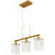 Taylor 3 Light 22 inch Brass Pendant Ceiling Light