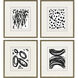 Geometrics Black and White and Neutral Framed Art