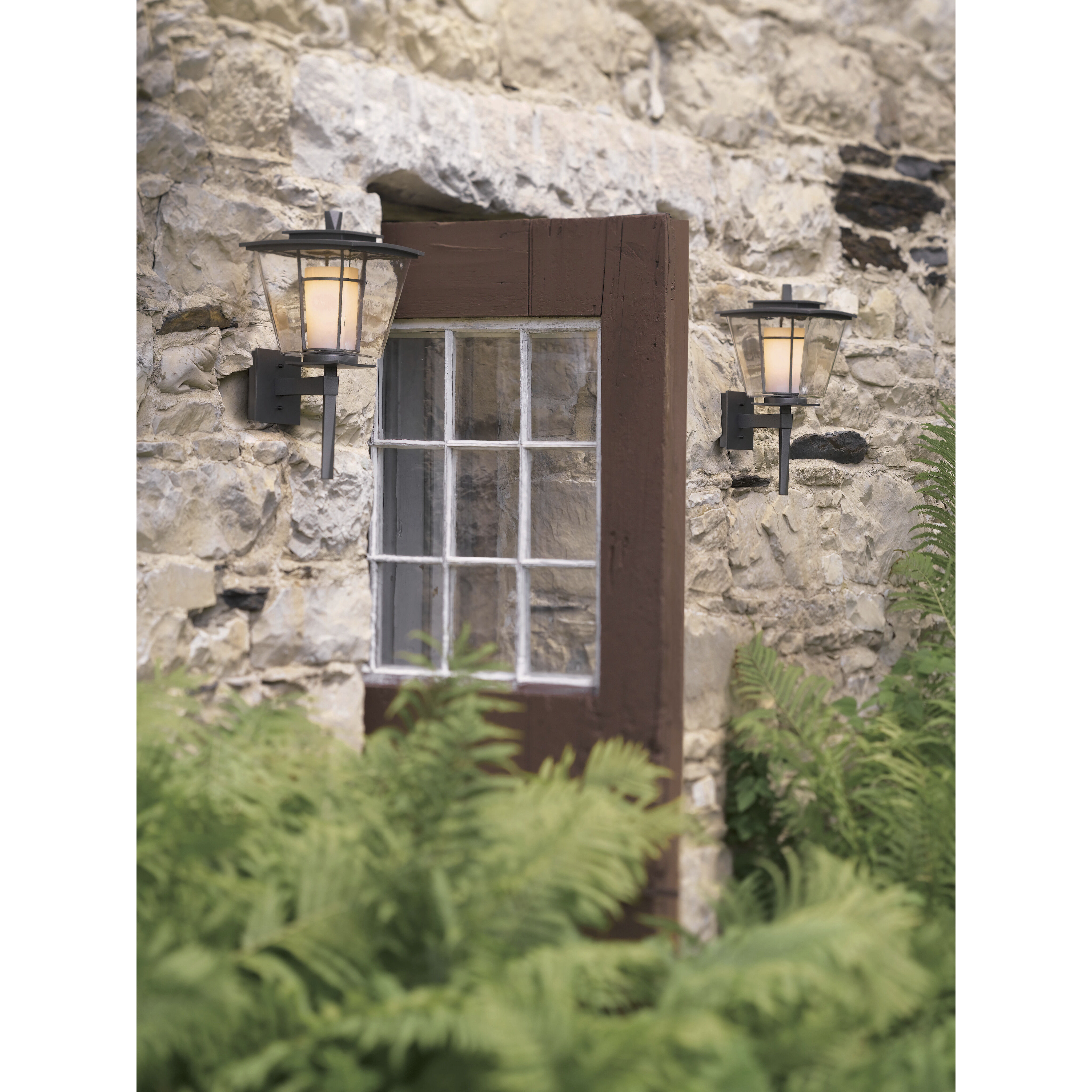 Beacon Hall 1 Light 17.6 inch Coastal Dark Smoke Outdoor Sconce