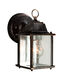 Patrician 1 Light 8 inch Black Copper Outdoor Wall Lantern