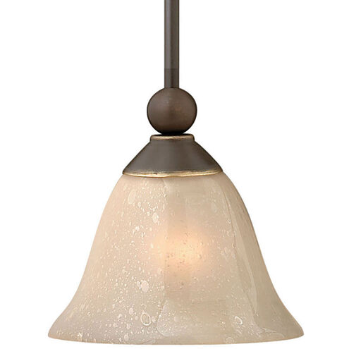 Bolla 1 Light 7.75 inch Olde Bronze Mini-Pendant Ceiling Light in Light Amber Seedy