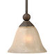 Bolla 1 Light 8 inch Olde Bronze Mini-Pendant Ceiling Light in Light Amber Seedy