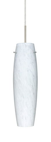 Besa Lighting Tu Tu 1 Light Satin Nickel Pendant Ceiling Light in Carrera Glass 1BT-412119-SN - Open Box