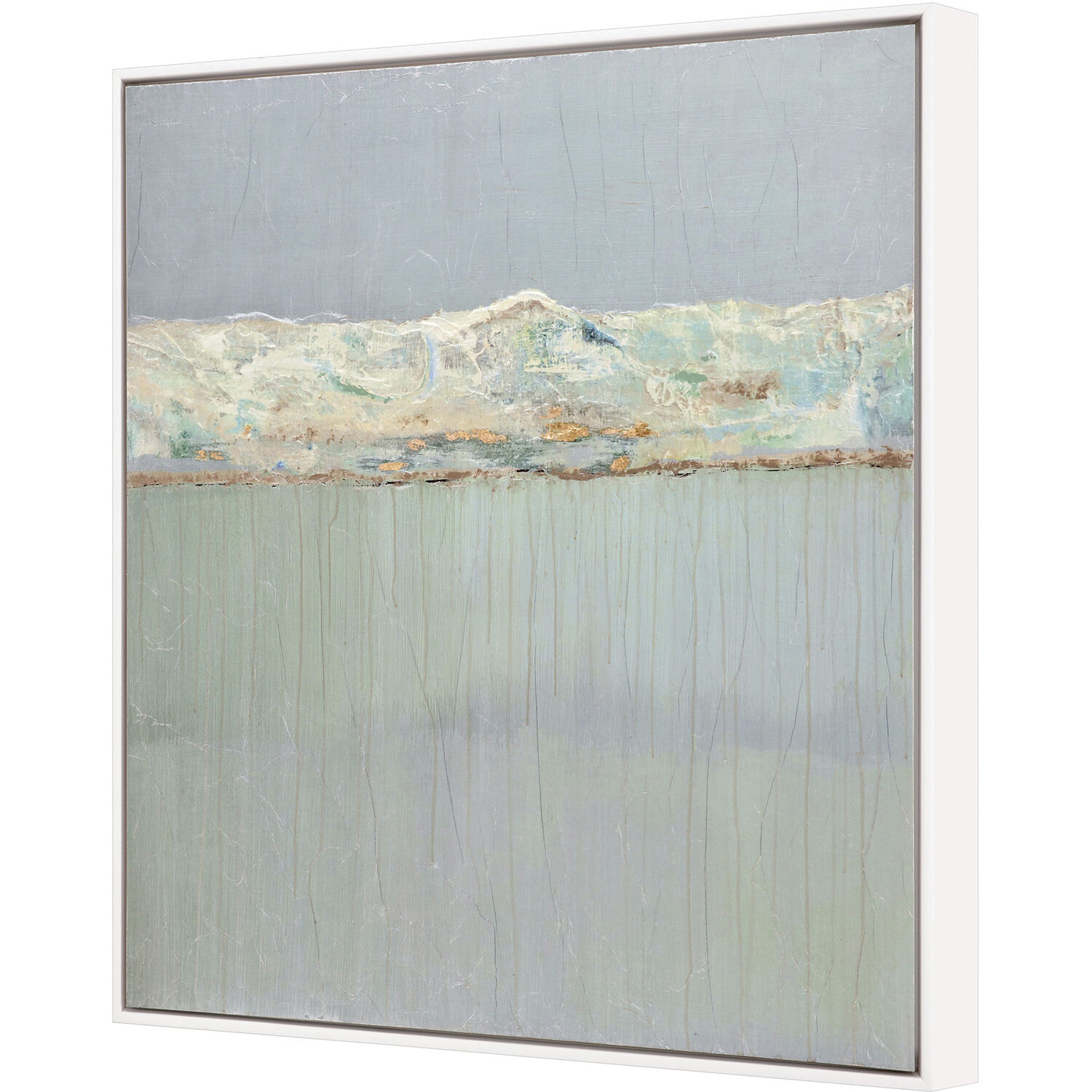 Beyond the Edge Green and Neutral Framed Art, The Studio