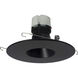 Pearl Black Reflector / Black Flange Recessed in 3000K, 1200