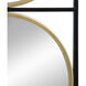 Catherine 47 X 12 inch Black and Gold Wall Mirror