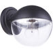 Evie 1 Light 7 inch Midnight Outdoor Wall Mount, Small