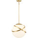 Batignolles 1 Light 13.75 inch Spring Gold Leaf Mini Pendant Ceiling Light